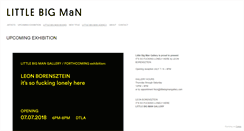 Desktop Screenshot of littlebigmangallery.com